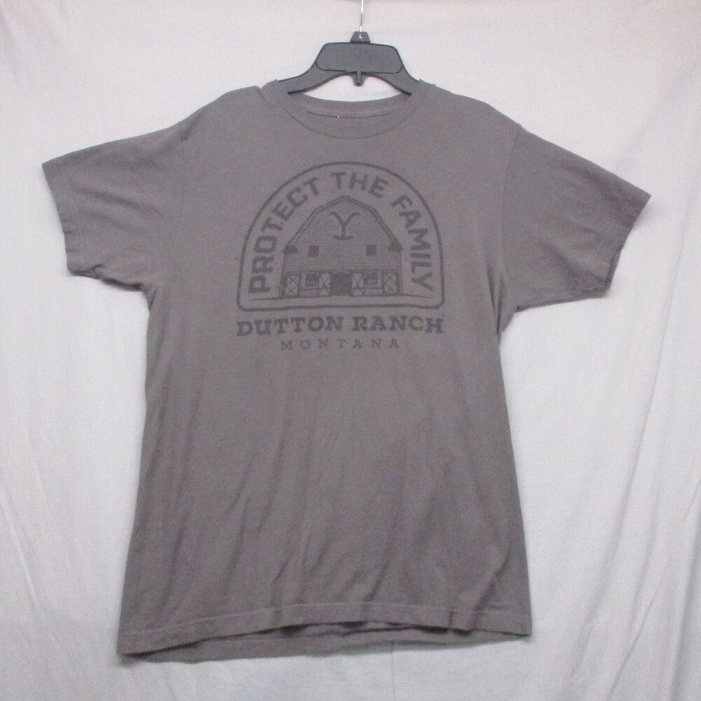 Yellowstone Charcoal Graphic Tee T Shirt Unisex‎ Size Medium